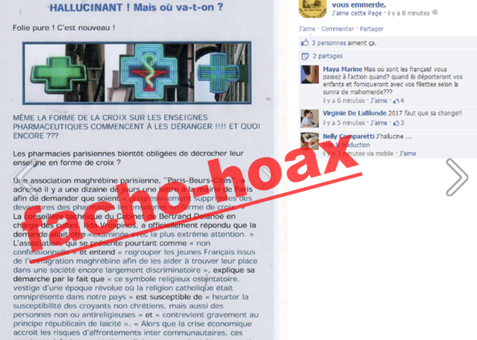 interdiction des croix vertes des pharmacies