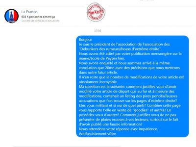 Message privé administrateur "La France"