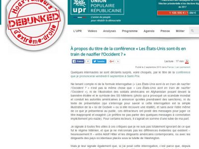 UPR: les USA "nazifient"Occident