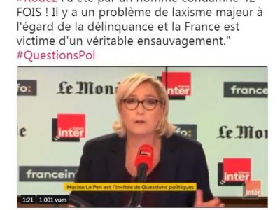 le pen assassinat à Rodez