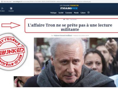 Le Figaro-Affaire Tron