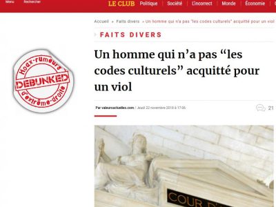 Viol dans la Manche titre article de Valeurs Actuelles