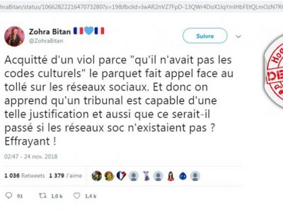 Viol dans la Manche-twitt de Zohra Bitan