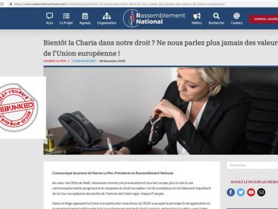 Communiqué du FN/RN sur l’arrêt de la CEDH