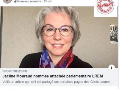 #FakeNews Mouraud entre à LREM