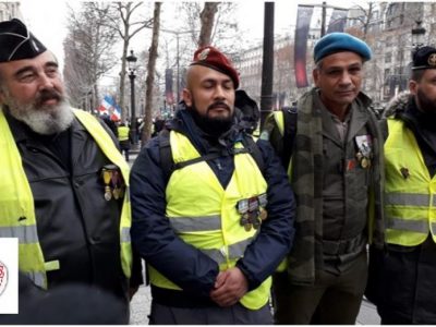 4 militaires Gilets jaunes en goguette