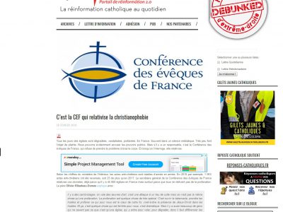 Les larmes de crocodiles de Riposte Catholique