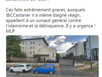 Marine le Pen: attaque du commissariat dans l'Eure