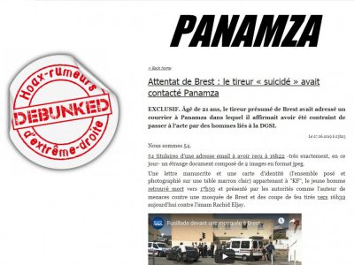 Panamza: lettre du tireur de Brest