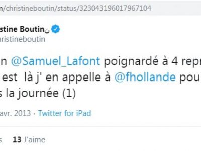 Les sanglots de C. Boutin