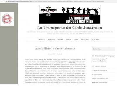 le site dédié: "Justinian deception"