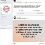 fraude du nom légal capture facebook