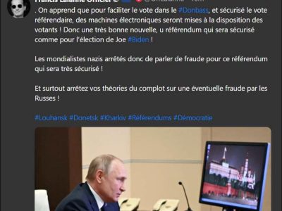 Capture Facebook Lalanne Russie Donbass