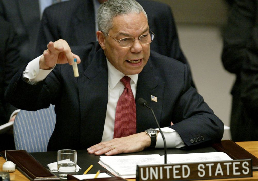 photo colin Powell mensonges