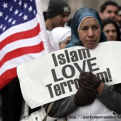 photo truquée islam love terrorism