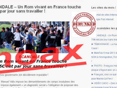 hoax roms 75 euros par jour