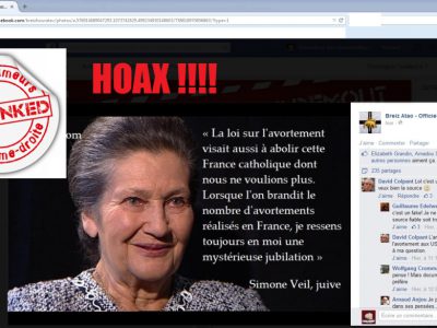Hoax Breizatao simone veil