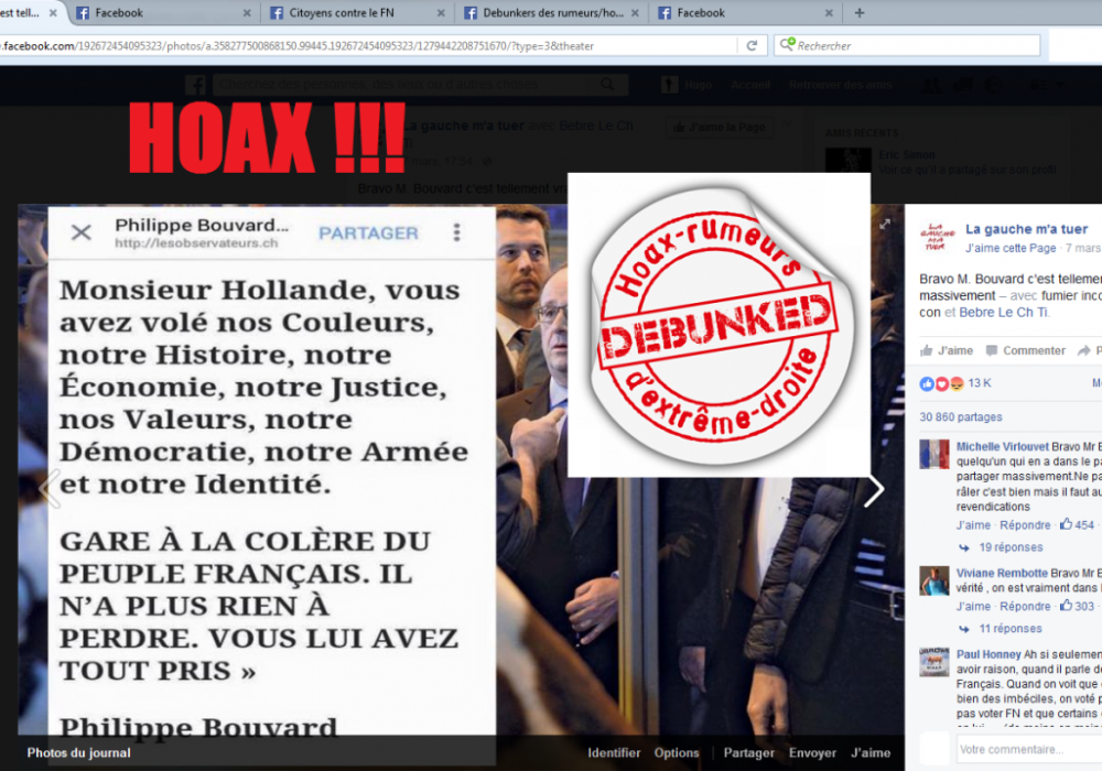 hoax lettre bouvard