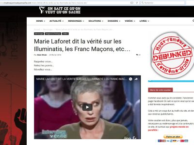 Marie Laforêt illuminatis Anonymous