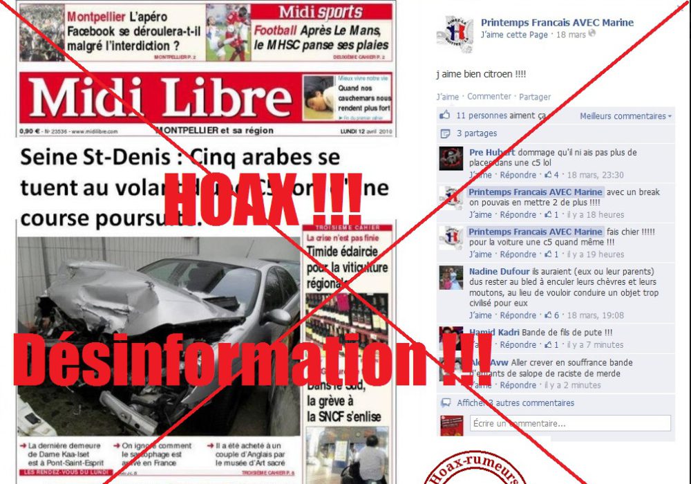 une midi libre trafiquée par la fachosphère