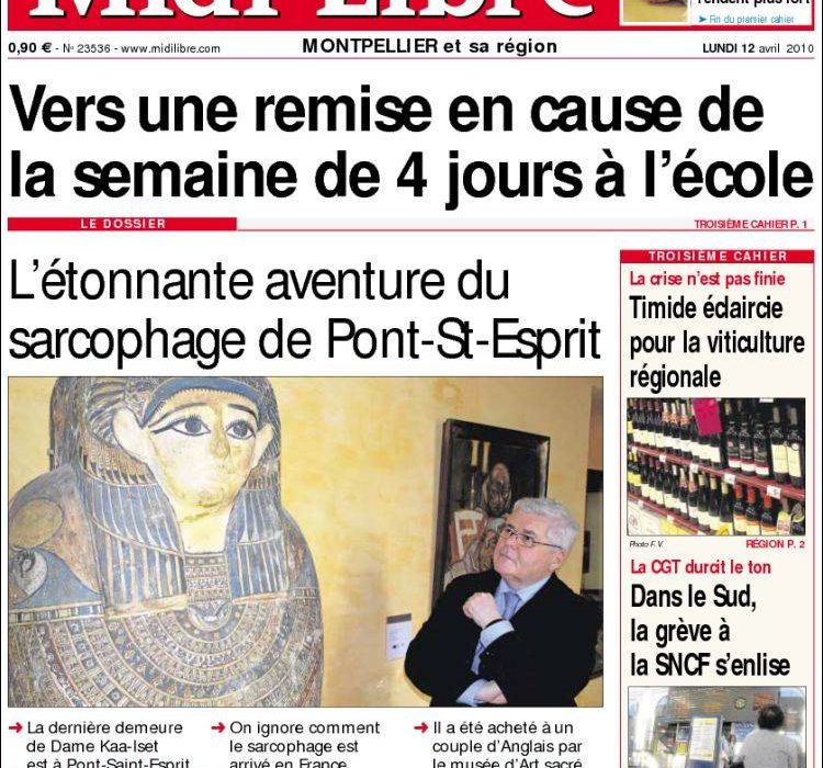 une journal midi libre 12 avril 2010