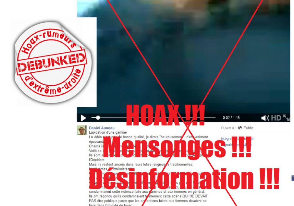 fillette lapidée hoax