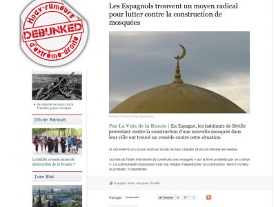 capture mosquée cochon debunked