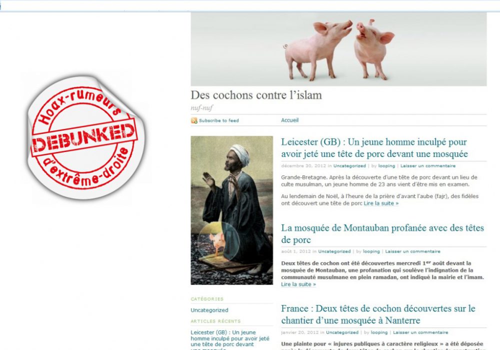 Des cochons contre l'Islam