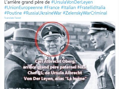 capture hoax arrière grand père ursula von der leyen