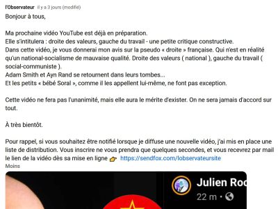 Capture l'observateur youtube