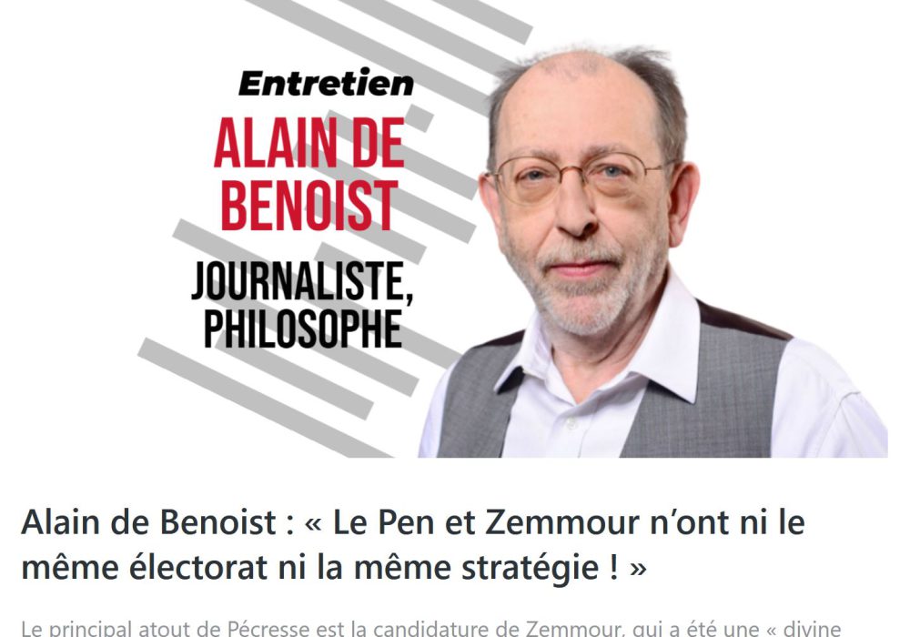 stratégie reconquête alain de benoist