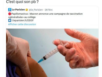 capture twitter myriam Palomba vaccin macron