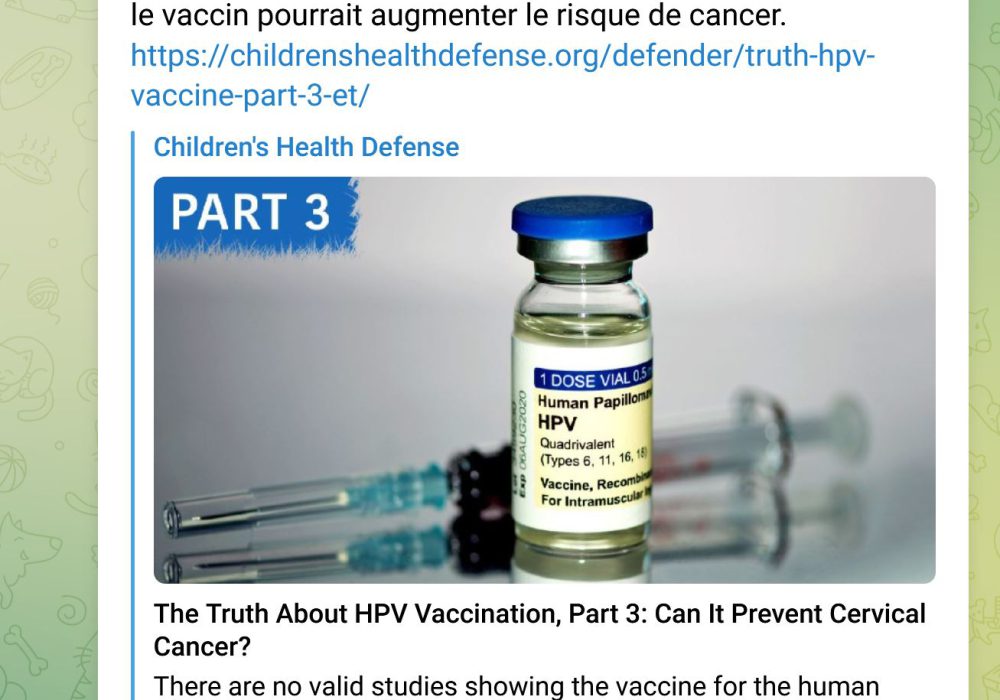 capture silvano trotta telegram vaccin hpv