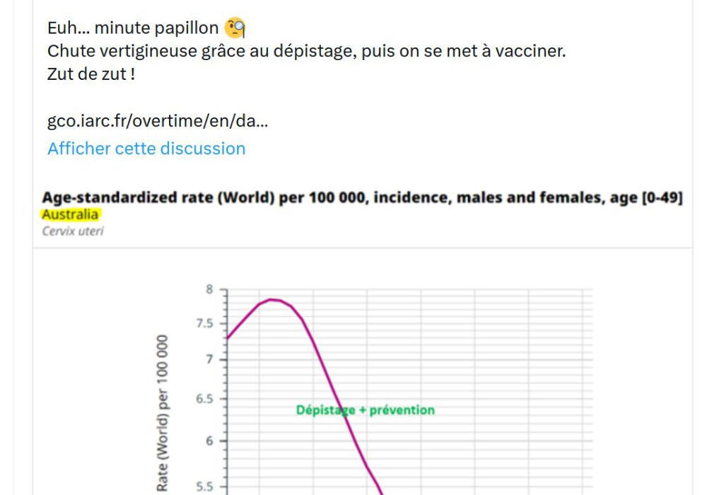 capture twitter silvano trotta hpv dépistage