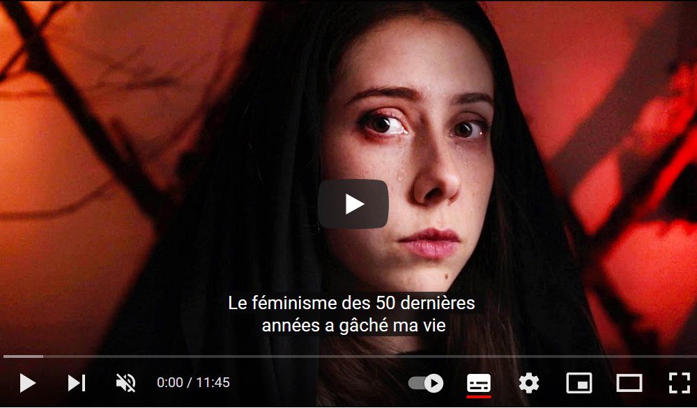amélie menu capture d'écran féminisme