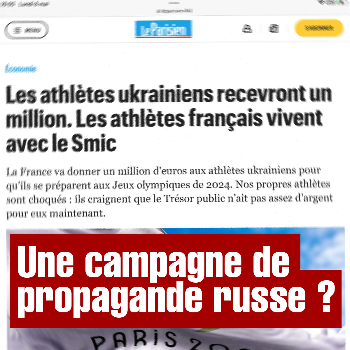 image faux parisien propagande russe