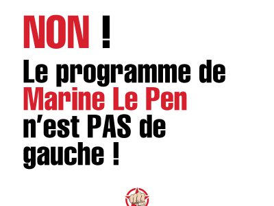 Image debunker programme marine le pen pas de gauche
