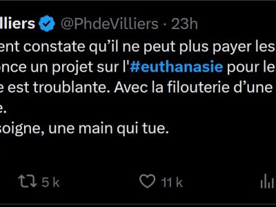 Capture Twitter Philippe de Villiers