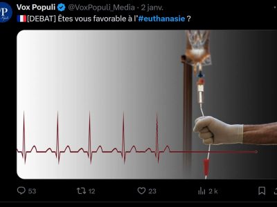 Capture Twitter sondage vox populi fin de vie