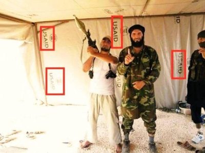 photo tente USAID daesh terrorisme