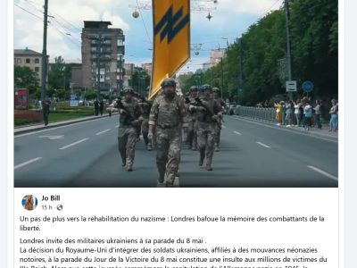 capture facebook régiment azov londres